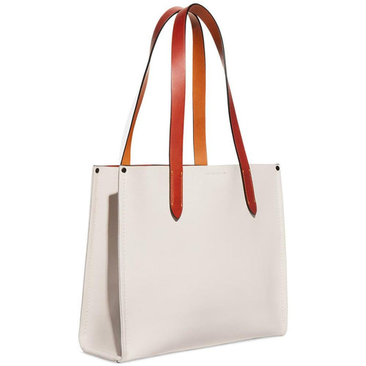 Relay Tote 34 NYC Medium Leather Tote Bag