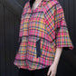 Mari Cape In Pink Plaid