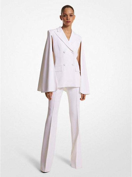 Double Crepe Sablé Cape Blazer