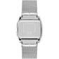 Women's Darcy Digital Rainbow Silver-Tone Stainless Steel Mesh Bracelet Watch, 30mm