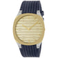 Women's Swiss 25H Blue Leather Strap Watch 34mm
