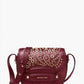Cary Small Saddle Crossbody Bag In Oxblood