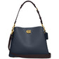 Pebble Leather Willow Shoulder Bag with Convertible Straps