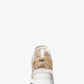 Georgie Color-Block Sequined Canvas Trainer
