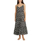 Women's Floral Tiered Midi Cover-Up Dress