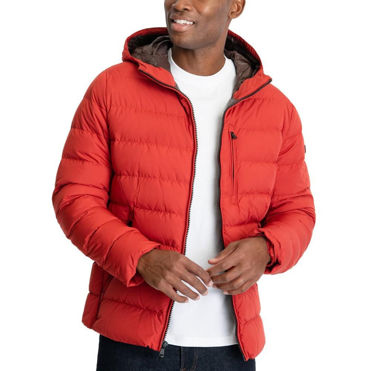 Men's Hooded Puffer Jacket, Created For Macy's