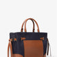Hamilton Legacy Large Denim and Leather Belted Satchel