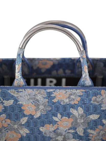 Furla Floral Jacquard Small Tote Bag