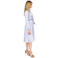 Women's Pinstriped Tie-Front Shirtdress, Regular & Petite