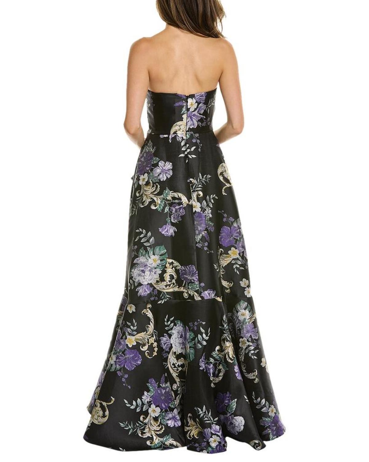 Marchesa Notte Jacquard Gown