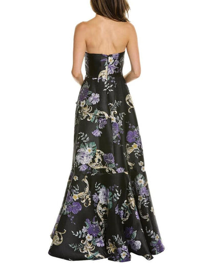 Marchesa Notte Jacquard Gown
