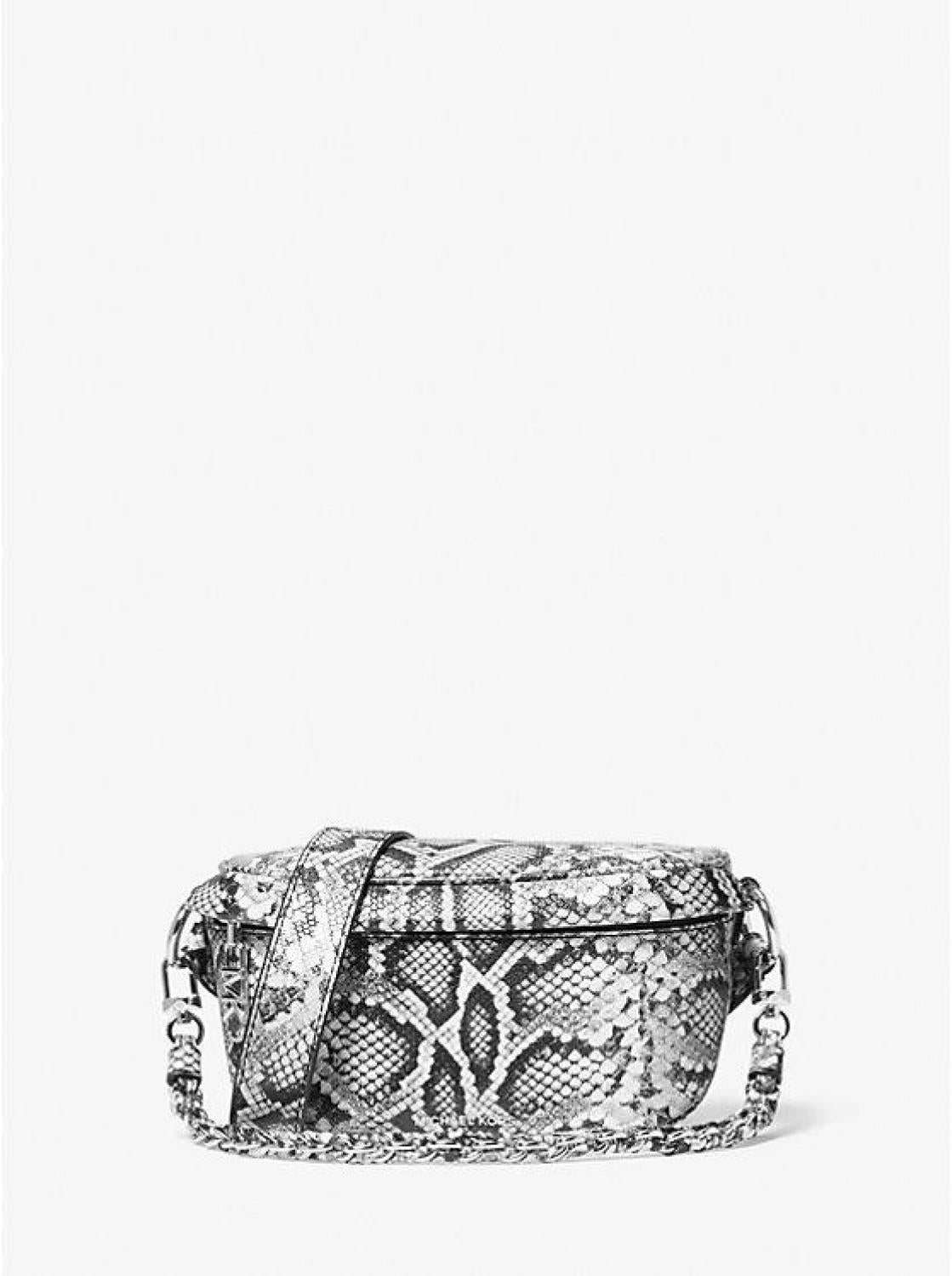 Slater Extra-Small Snake Embossed Leather Sling Pack