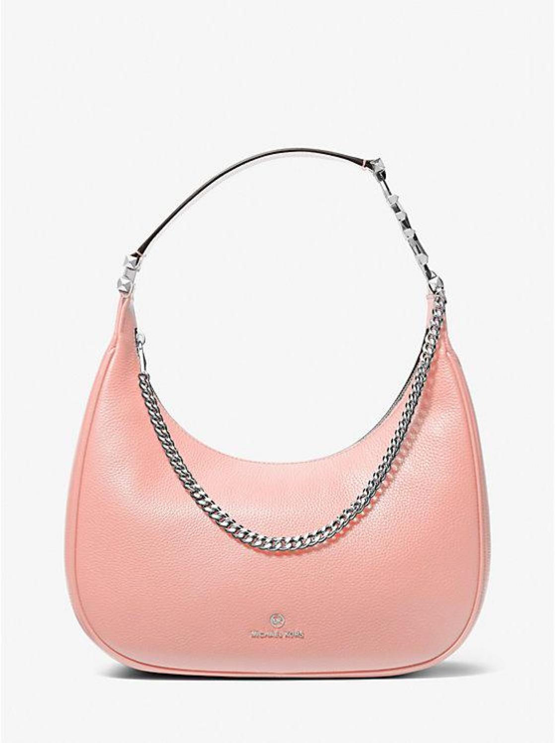 Piper Large Pebbled Leather Shoulder Bag