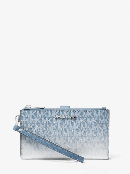 Jet Set Large Ombré Logo Wristlet