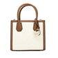 Michael Kors Mercer Medium Luggage Embossed Cotton Canvas Messenger Women's Handbag