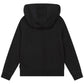 Black Cotton Logo Hoodie