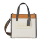 Color-Block Leather Coach Badge Field Tote 22