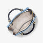Marilyn Medium Color-Block Saffiano Leather Satchel