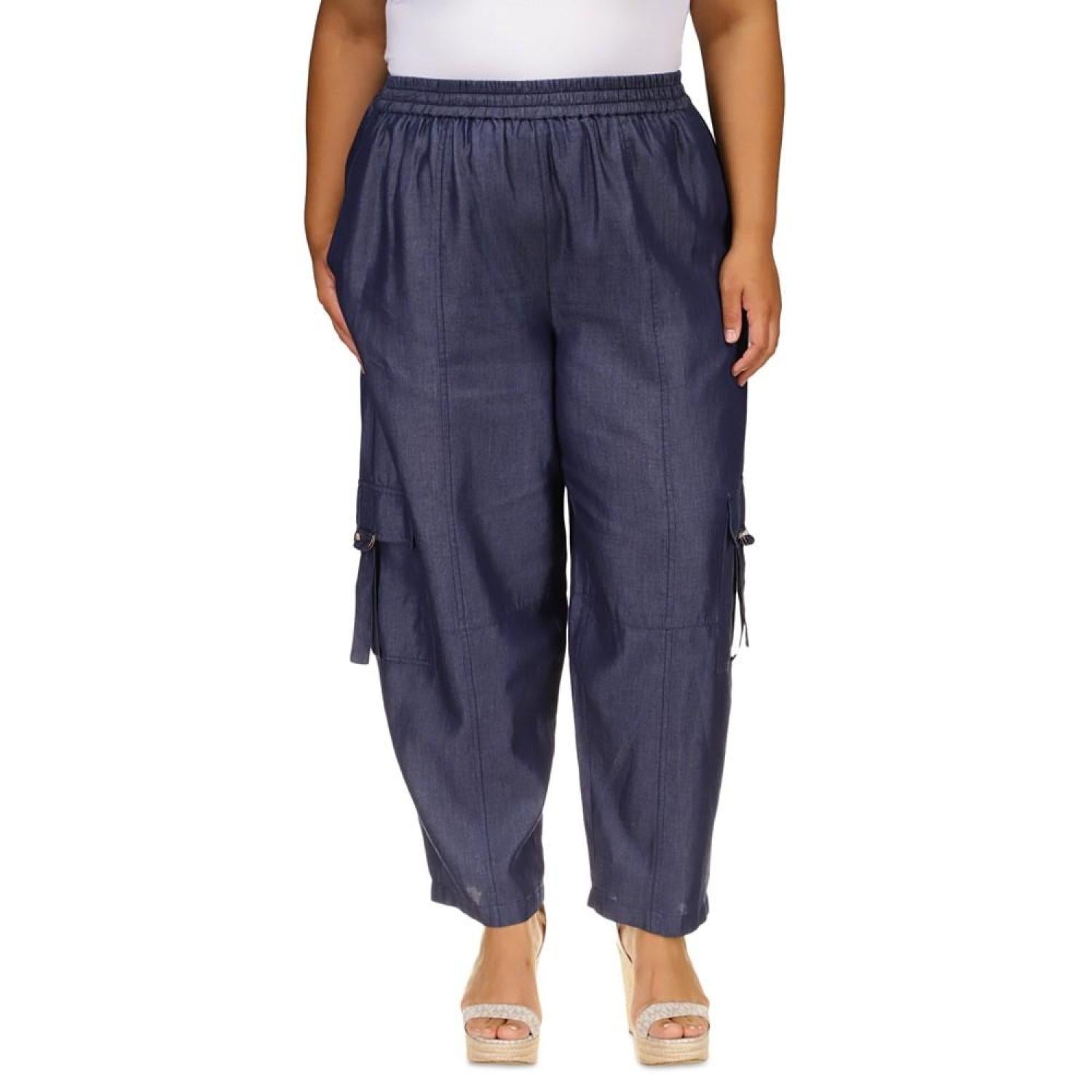 Michael Kors Plus Size Classic Twill Pull On Utility Pants