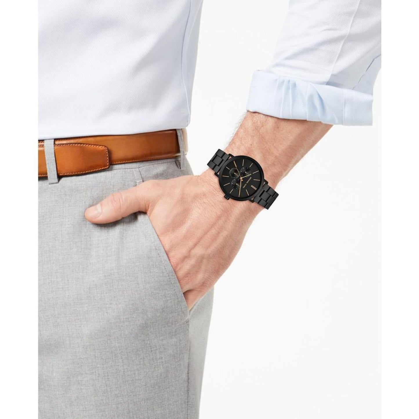 Men's Blake Black Stainless Steel Bracelet Watch 42mm