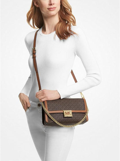 Sonia Medium Logo and Faux Leather Convertible Shoulder Bag