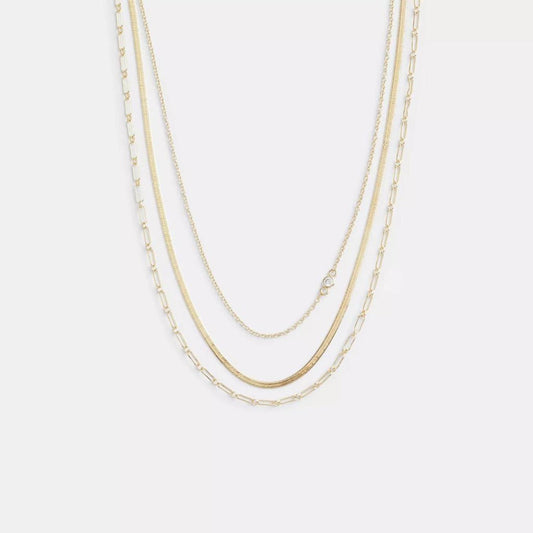 Coach Outlet Delicate Layered Chain Necklace