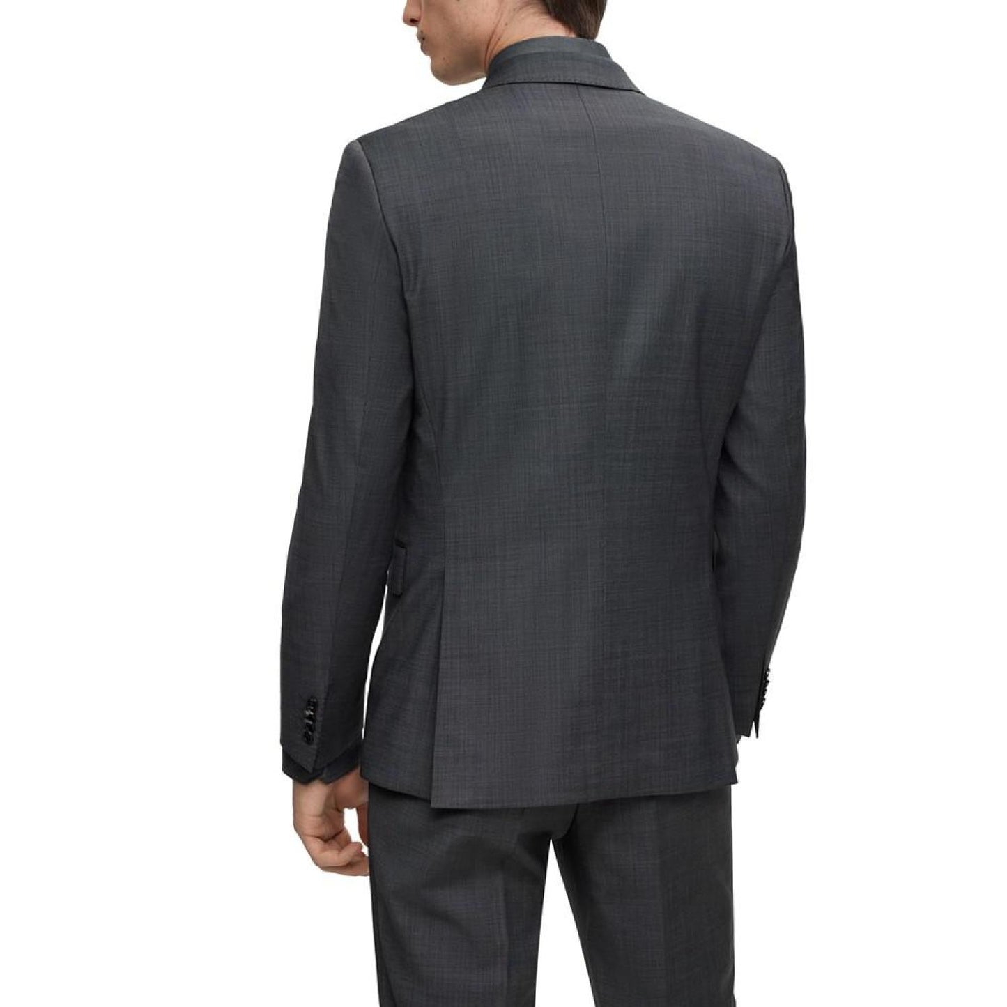 Men's Micro-Pattern Slim-Fit Suit