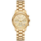 Women's Runway Chronograph Gold-Tone Stainless Steel Bracelet Watch, 34mm