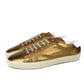 Saint Laurent Men's  Metallic Leather SL06 Sneakers