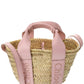 Chloé Sense Small Raffia & Leather Basket Tote