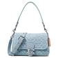 Washed Denim Soft Tabby Shoulder Bag
