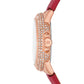 Women's Limited Edition Camille Three-Hand Red Leather Strap Watch 33mm