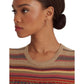 Petite Fair Isle & Striped Short Sleeve Sweater