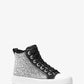 Evy Embellished Scuba High-Top Sneaker