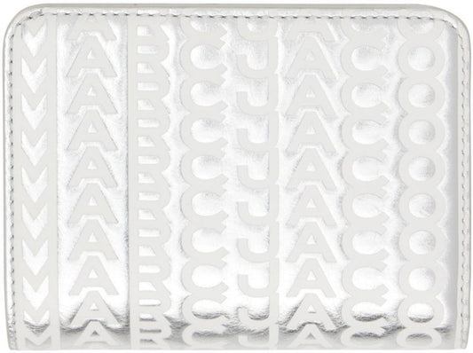 Silver 'The Monogram Mini Compact' Wallet