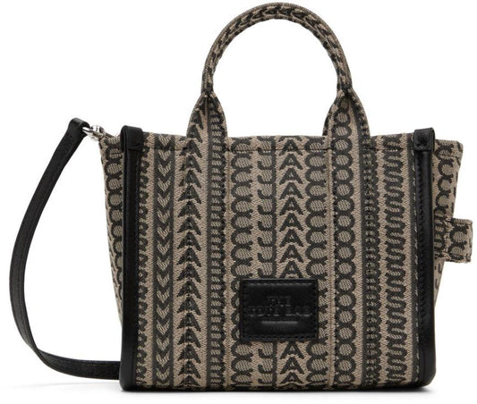Beige 'The Monogram Mini' Tote