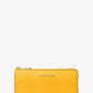 Jet Set Travel Large Saffiano Leather Quarter-Zip Wallet