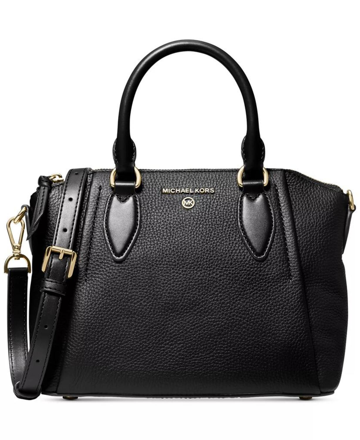 Michael Kors Sienna Satchel Peled Leather Bag