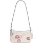 Penn Lip-Print Leather Shoulder Bag