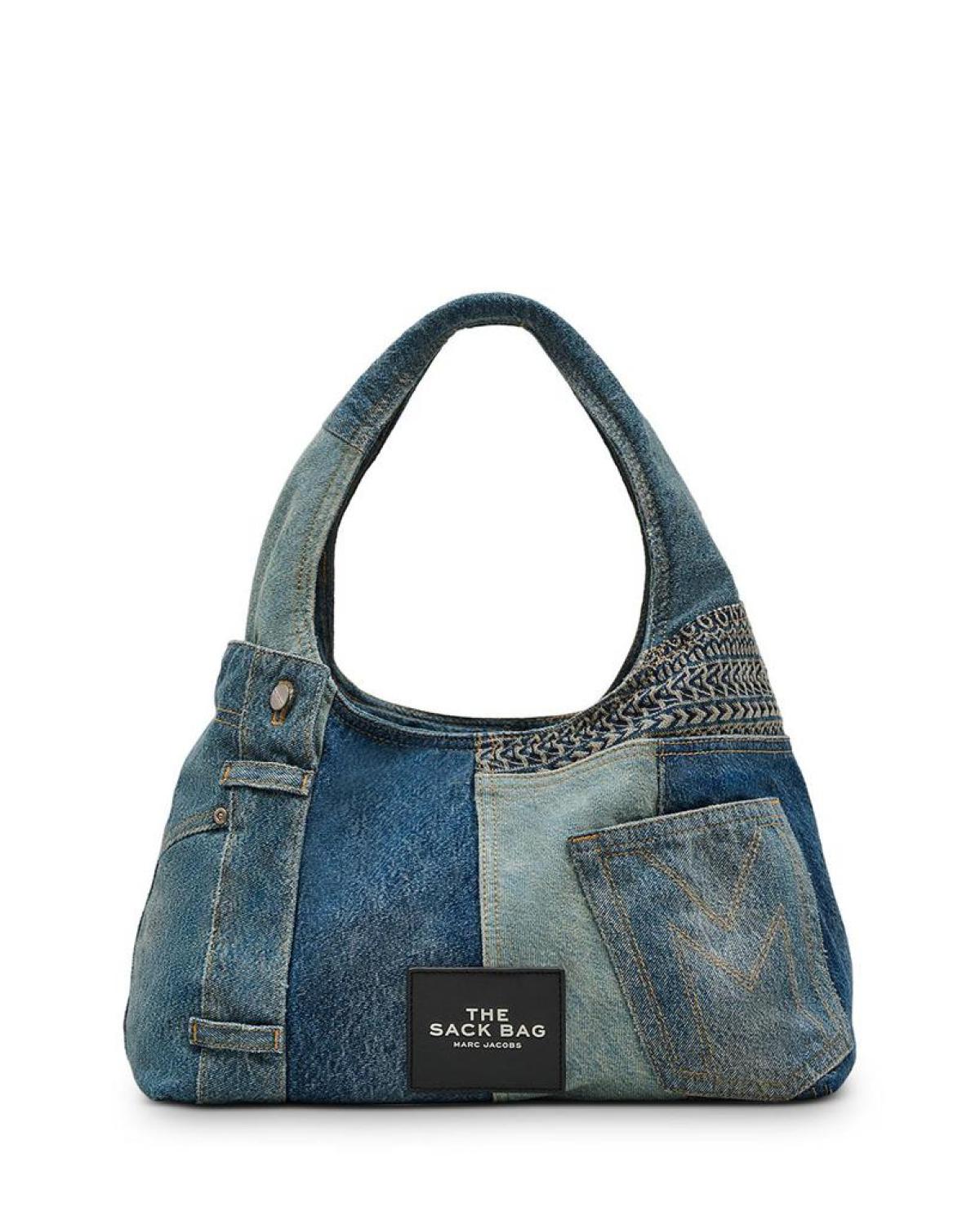 The Deconstructed Denim Sack Bag