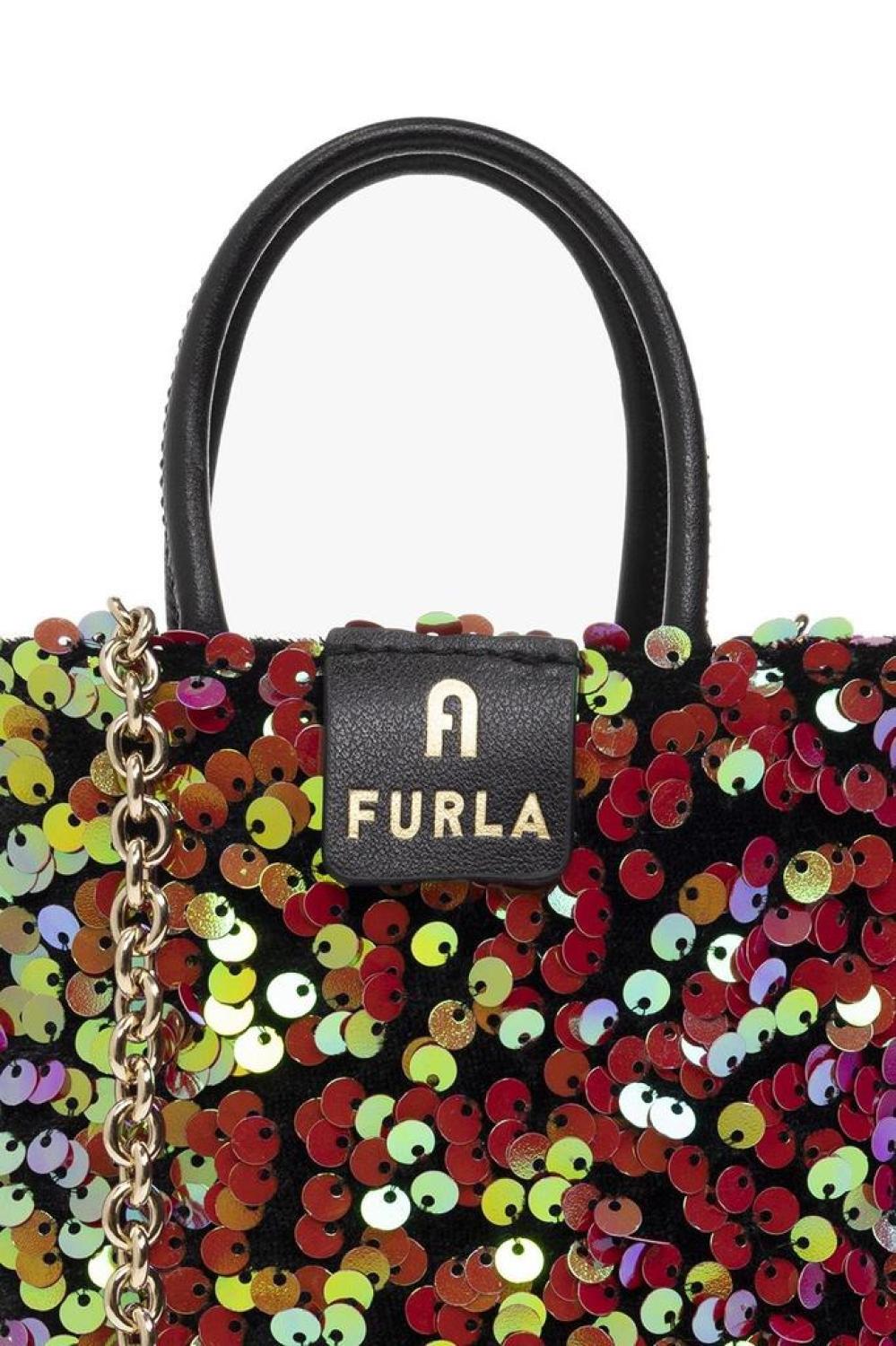 Furla Sequin-Embellished Mini Tote Bag