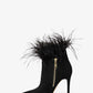 Whitby Feather Trim Suede Ankle Boot