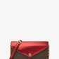 Jet Set Travel Small Signature Logo Clutch Crossbody Bag