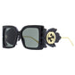 Gucci Women's Leaf Motif Sunglasses GG0535S 001 Black/Gold 56mm