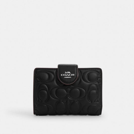 Coach Outlet Medium Corner Zip Wallet With Signature