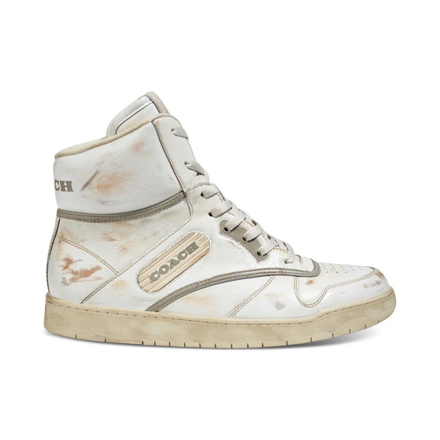 Men's Distressed High Top Sneakers