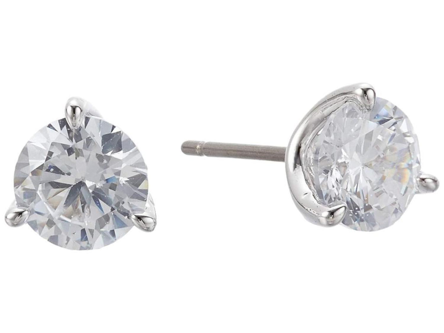 Brilliant Statements Mini Trio Prong Studs Earrings