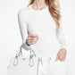 Marilyn Medium Saffiano Leather Satchel