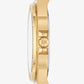 Mini Lennox Pavé Gold-Tone Watch