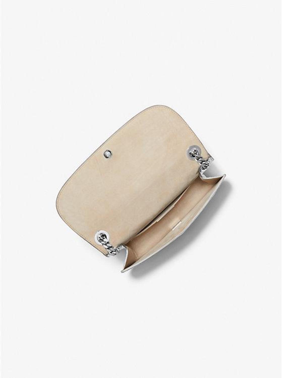 Christie Mini Crocodile Embossed Leather Envelope Bag